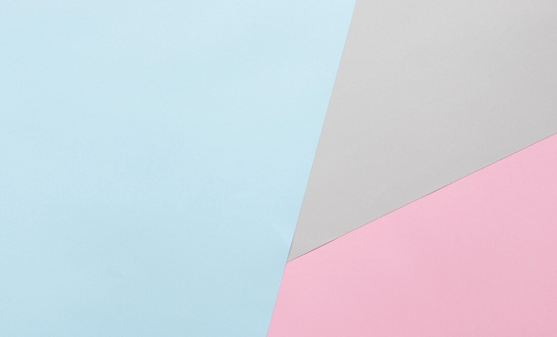 A tricoloured background in various pastel tones