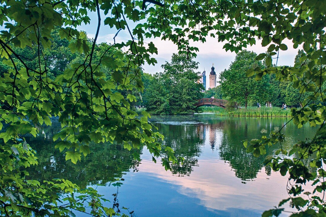 Der Johannapark, Leipzig, Deutschland