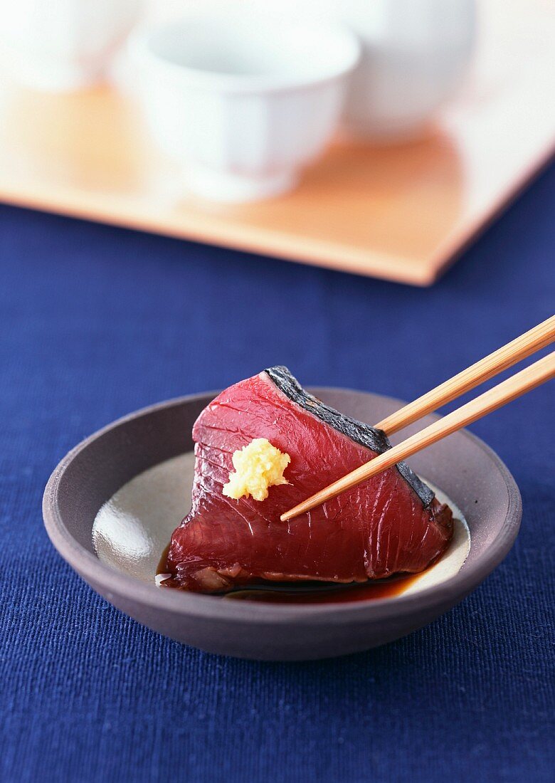 Seared tuna fish