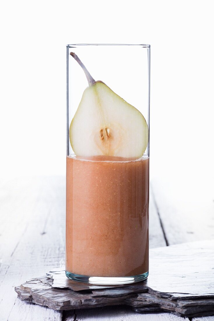 A pear smoothie