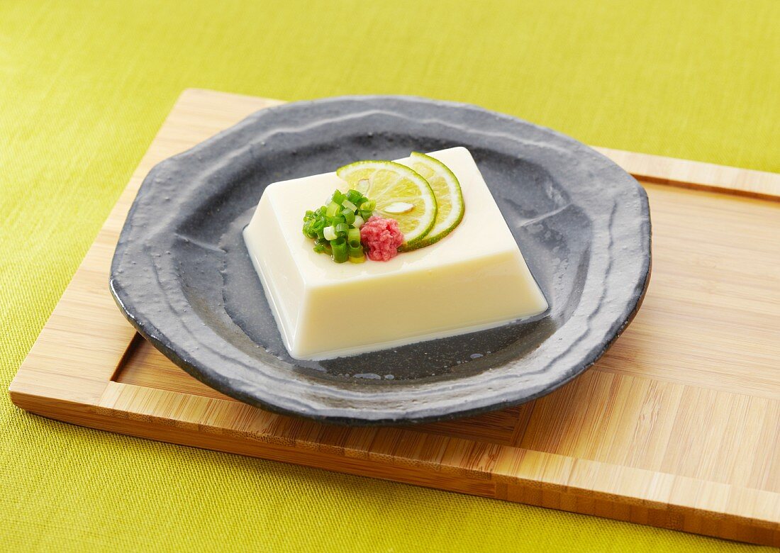 Tamago tofu (cold tofu pudding, Japan)