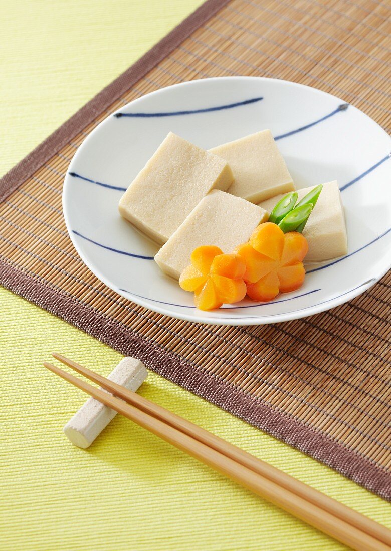 Koya dofu, (freeze dried tofu, Japan)