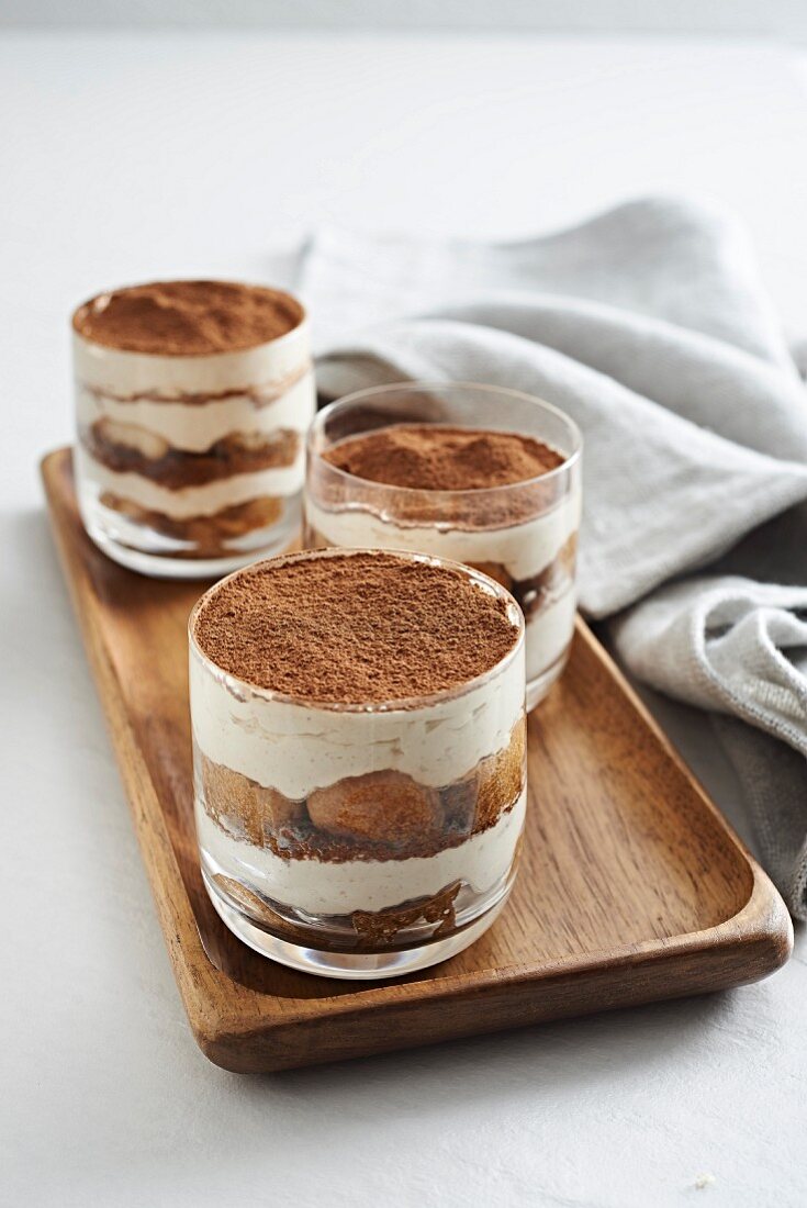 Tiramisù mit doppeltem Espresso im Glas