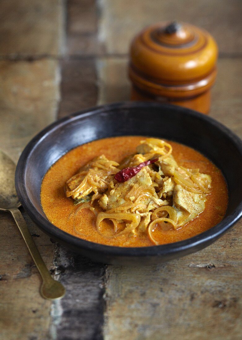 Fischcurry aus Kerala (Indien)