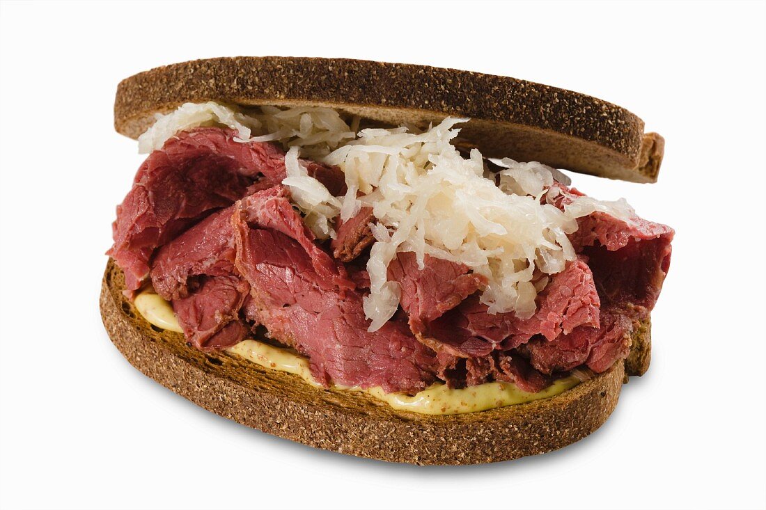 Pastrami-Sauerkraut-Sandwich