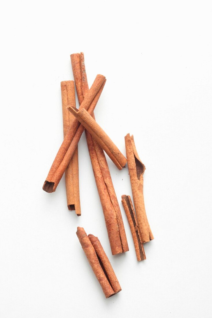 Cinnamon sticks from above