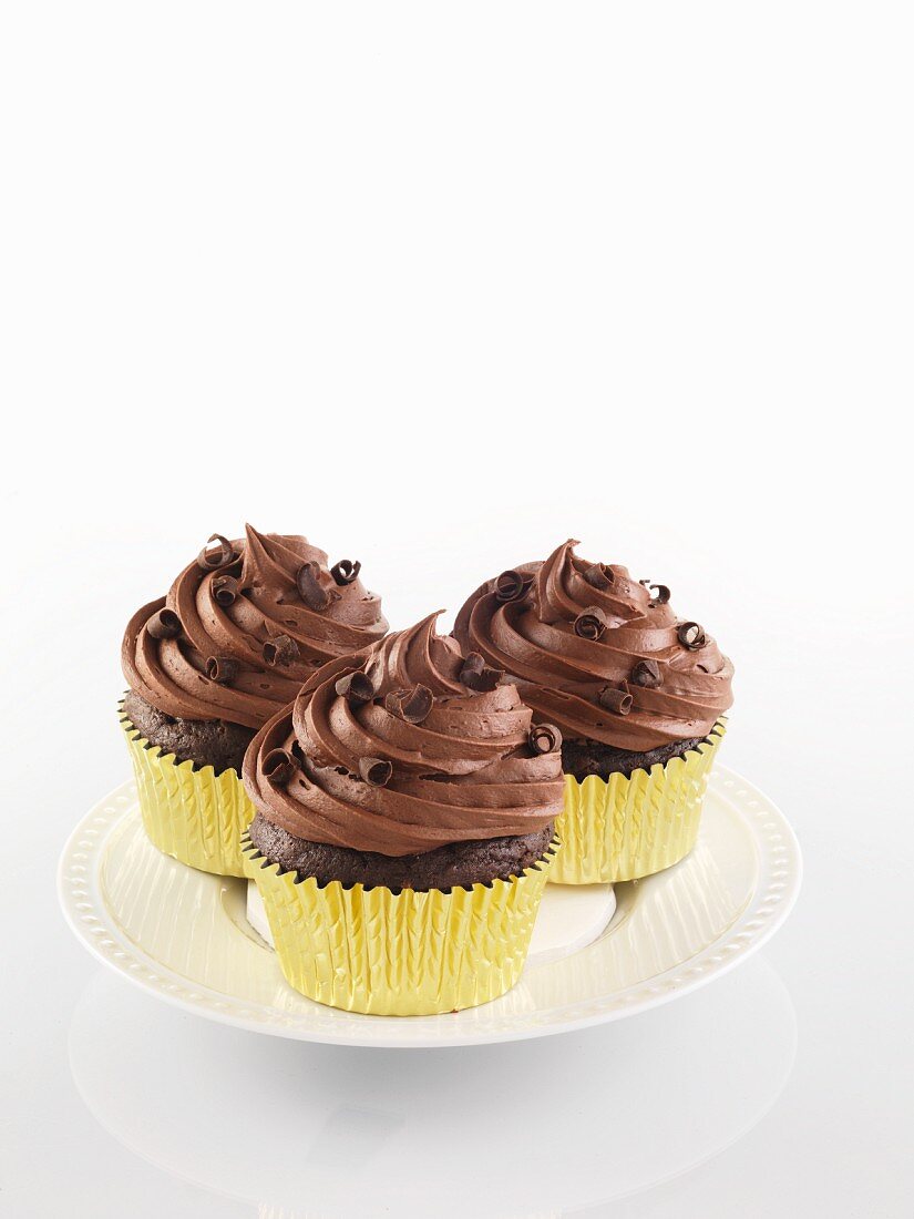 Elegante Schokoladen-Cupcakes
