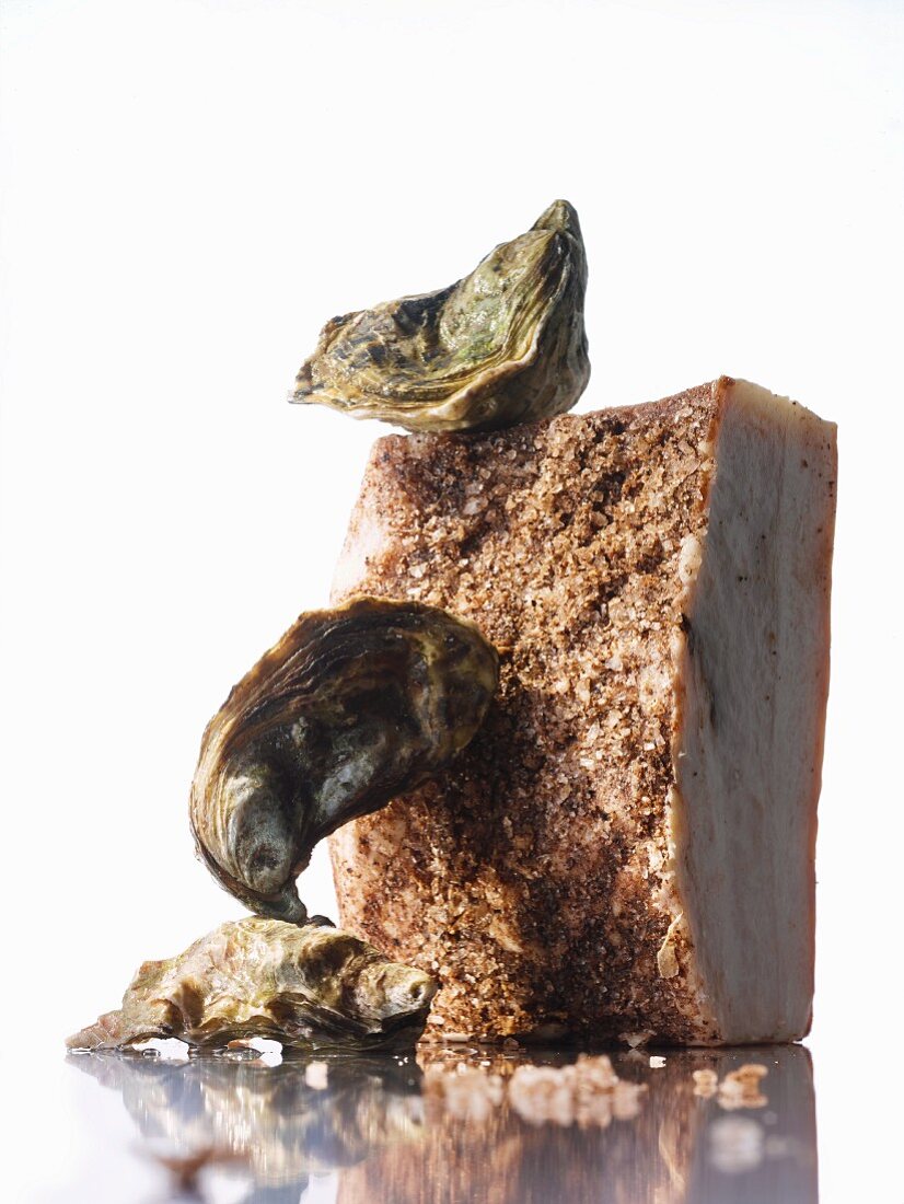 Delicatessen: Gillardeau oysters and Tuscan Lardo di Colonnata