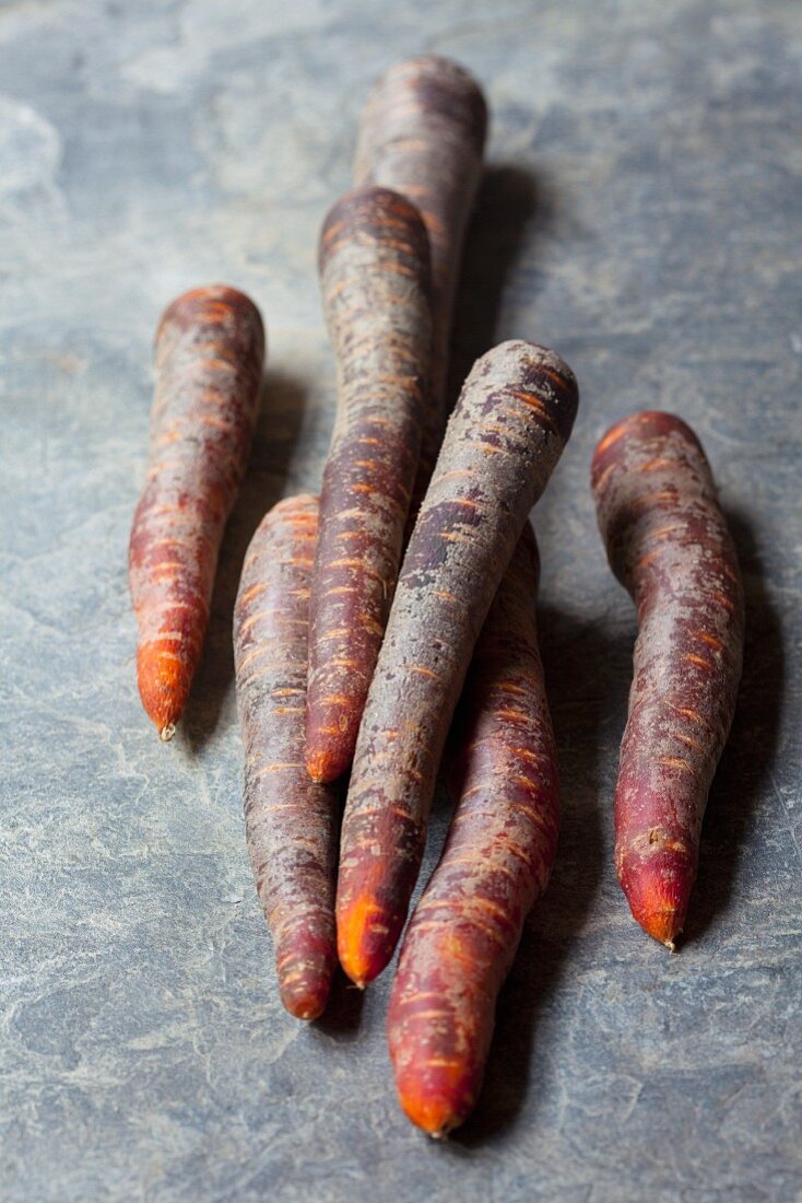 Red organic carrots