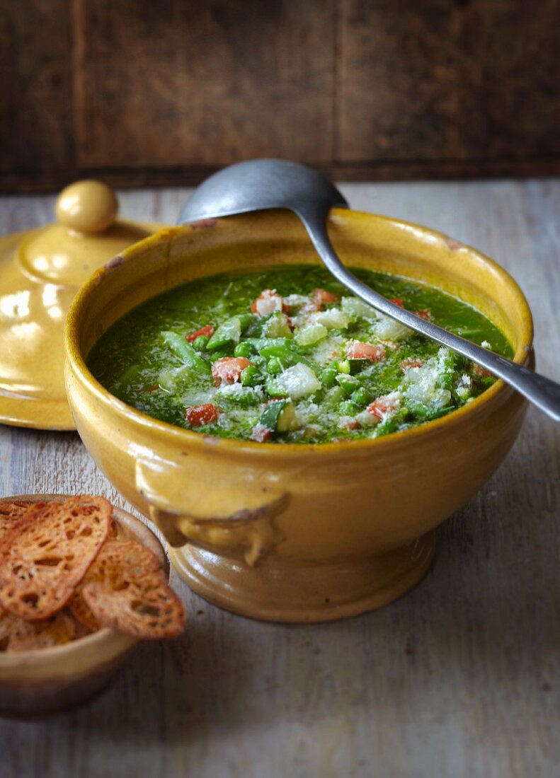 Pistou vegetable soup