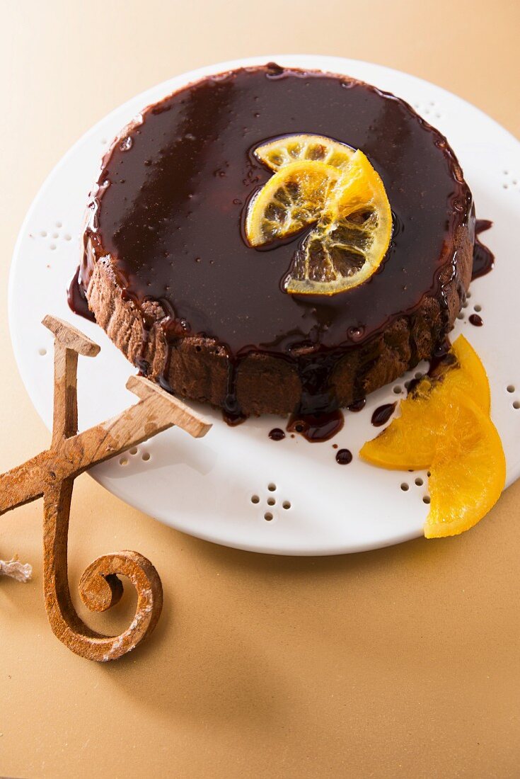Chocolate and orange cake