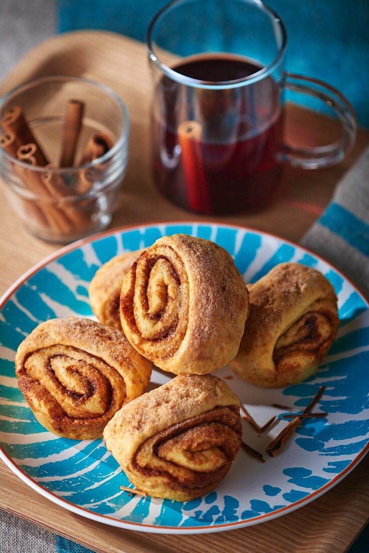 Zimtschnecken und Glühwein