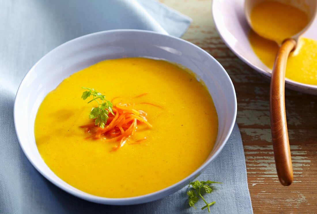 Carrot and papaya soup