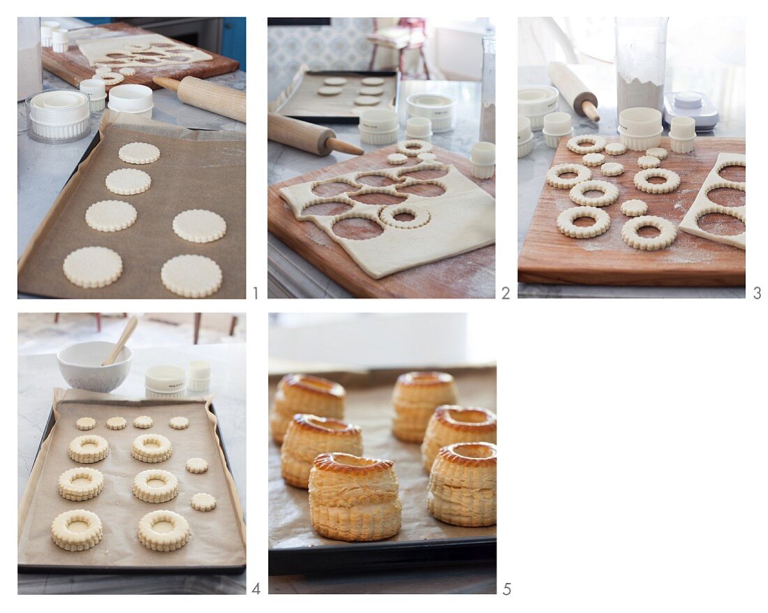 Vol-au-vents being made