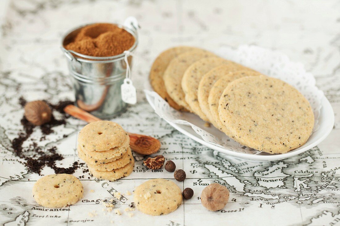 Chai tea biscuits and chai spices