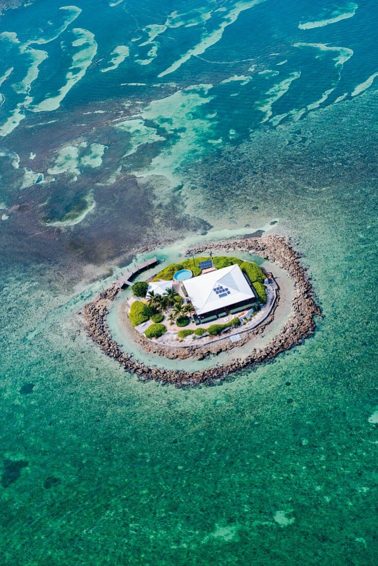 A small private island off Marathon, Keys, Florida