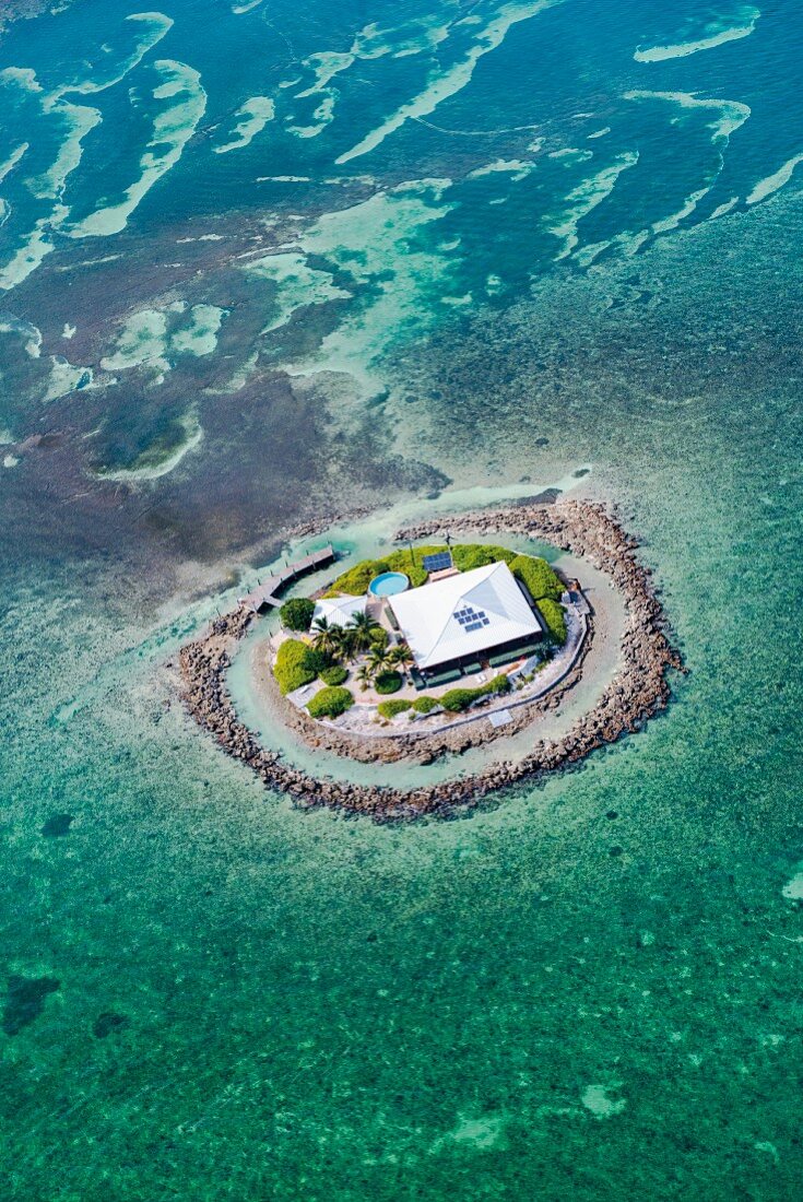 Kleine private Insel vor Marathon, Keys, Florida