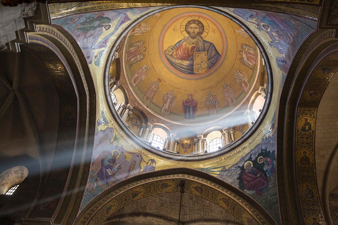 Cupola in Church of the Holy Sepulchre, Jerusalem, Israel