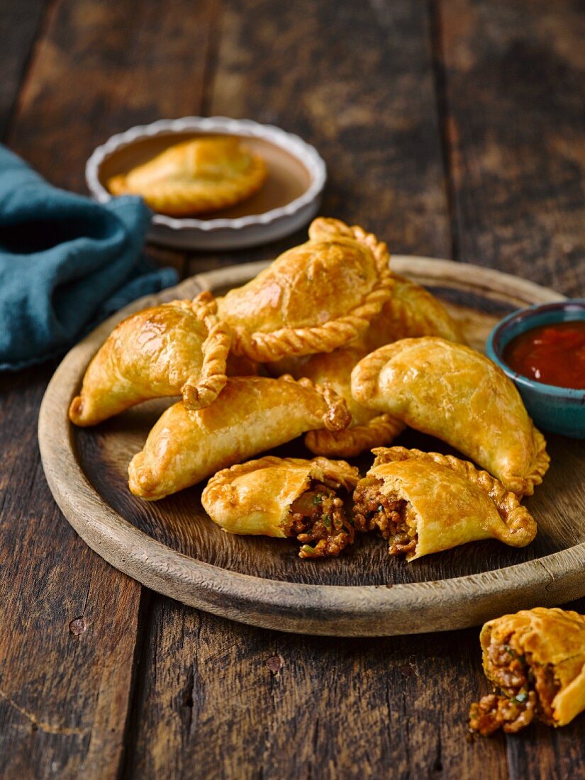 Empanadas filled with beef and olives