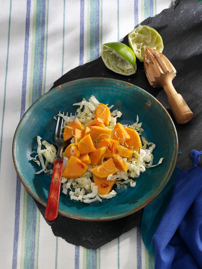 Sweet potato salad with a lime dressing