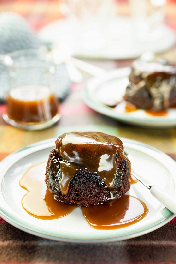 Sticky Toffee Pudding (Datteltörtchen mit Karamell, Grossbritannien)