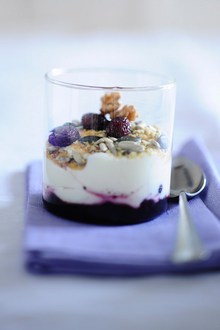 Power quark with dried fruits and nuts