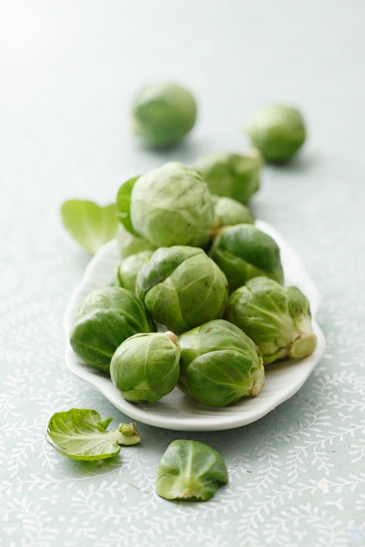 Brussels sprouts on a plate