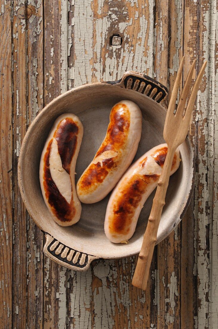 Boudin blanc (French white sausage)