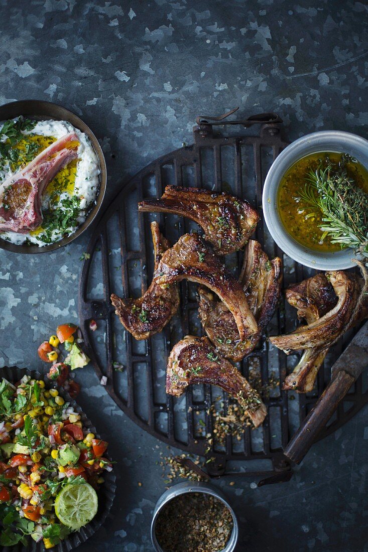 Grilled lamb chops