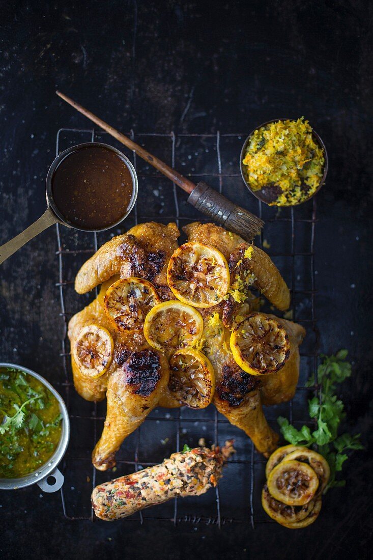 Grilled lemon chicken