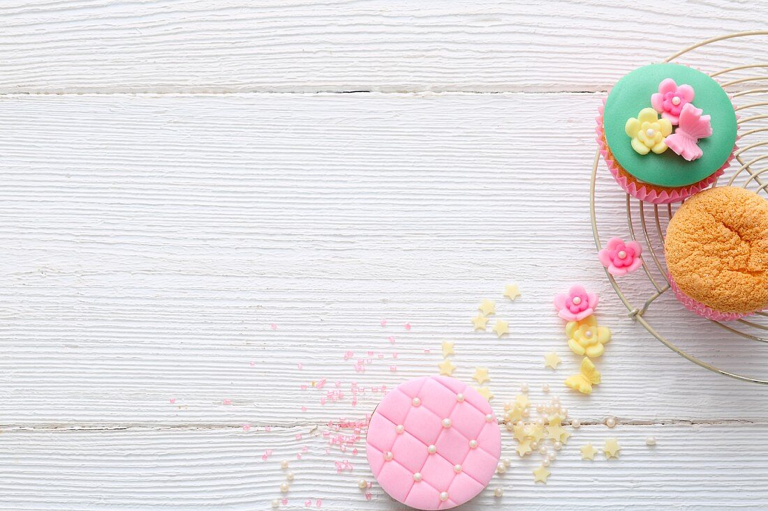 Decorated muffins for children