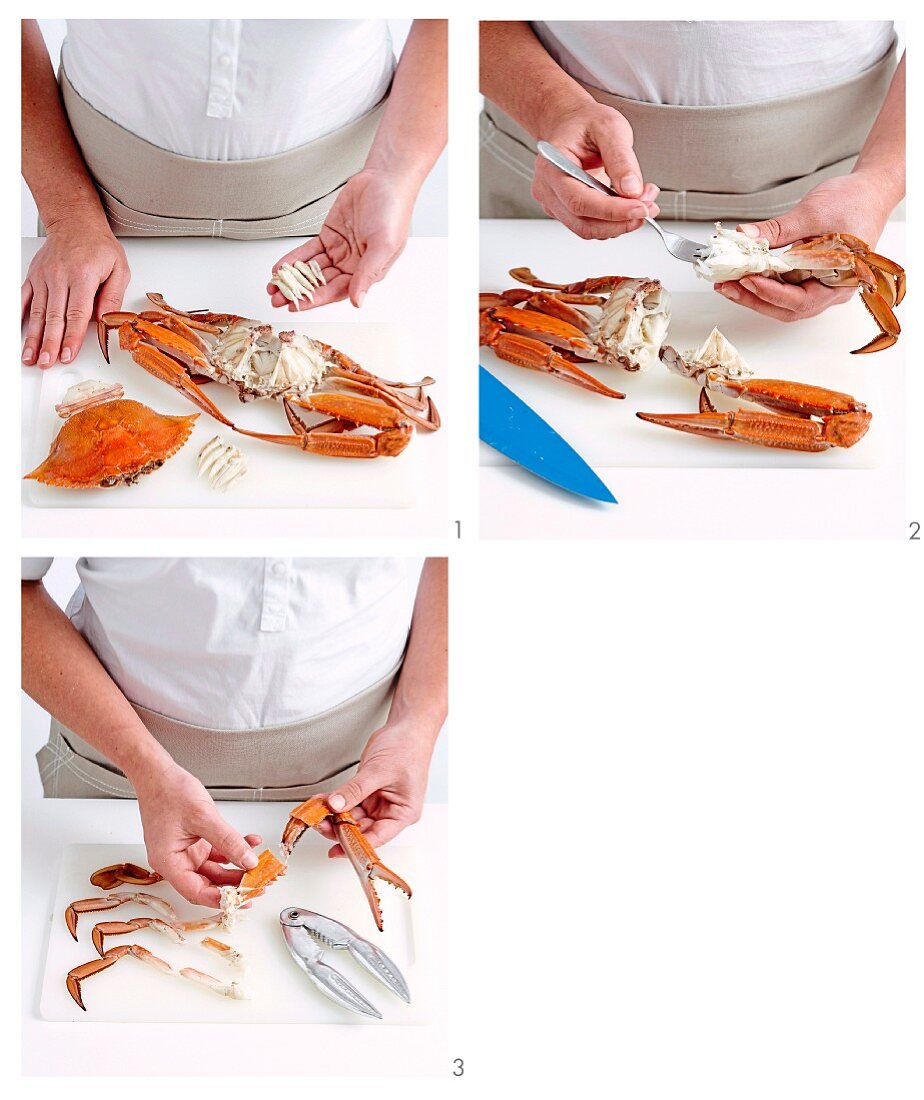 Crabmeat deveining