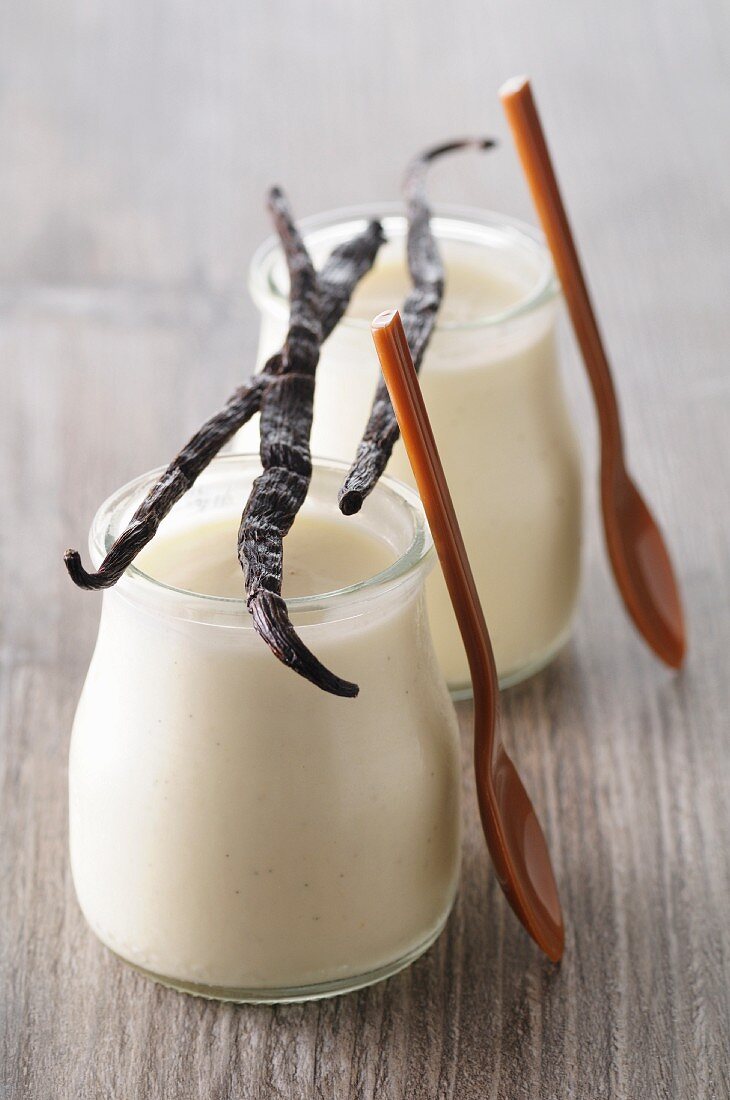 Homemade vanilla yoghurt