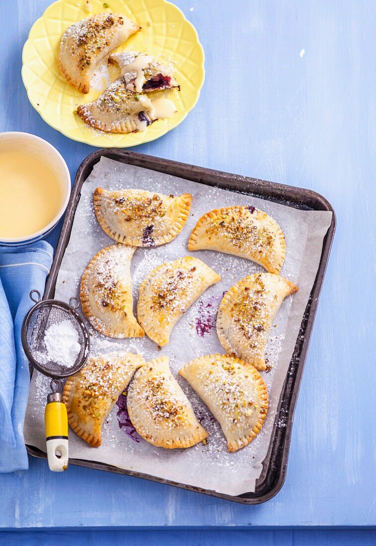 Apple and Blueberry Turnovers