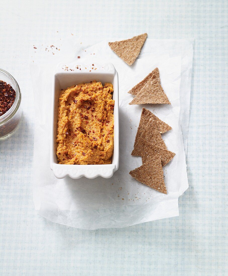 Kürbis-Muhammara mit Walnüssen (vegan)