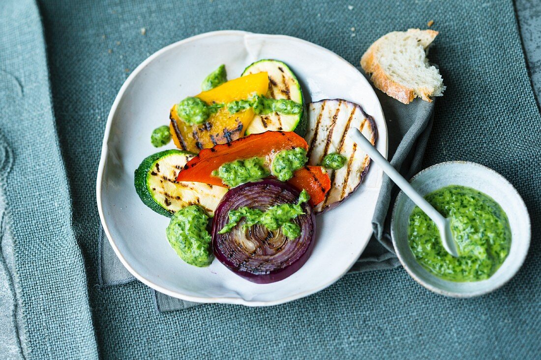 Grillgemüse mit Mojo verde (Spanien)