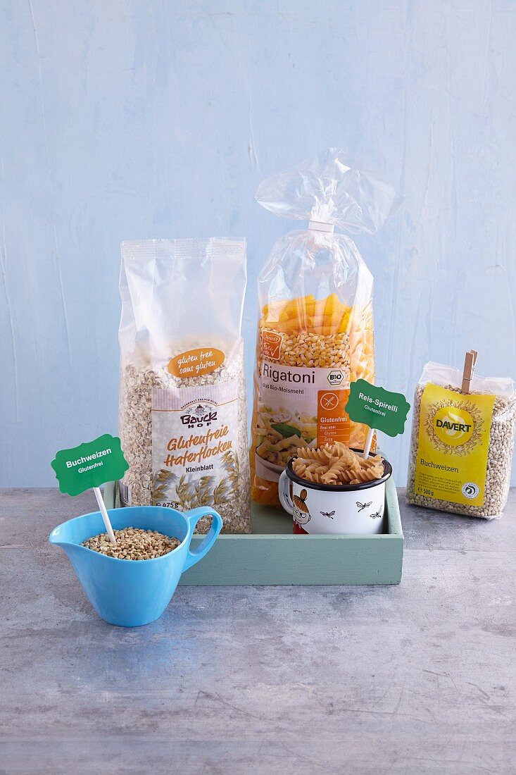Grains, cereal products and pasta (gluten-free)