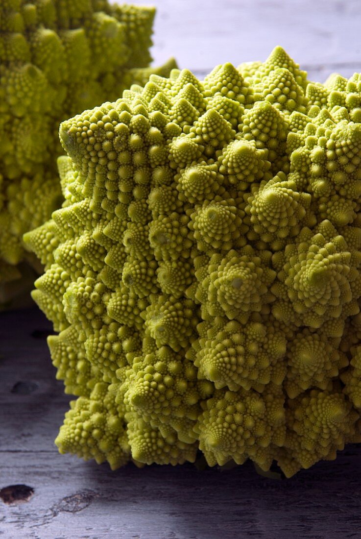 Close up of Romanesco broccoli