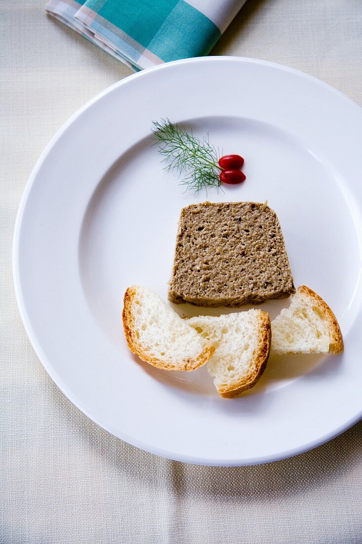 Patè di fegatini (Leberpastete, Italien)