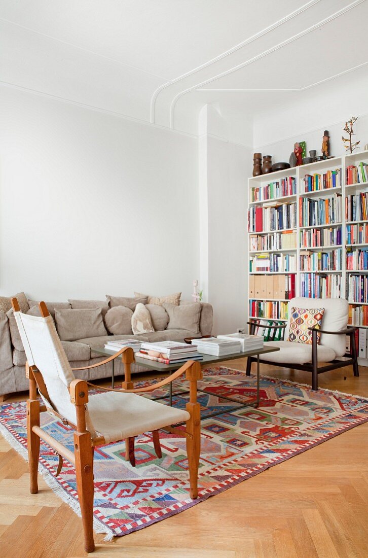 Classic living room in period apartment