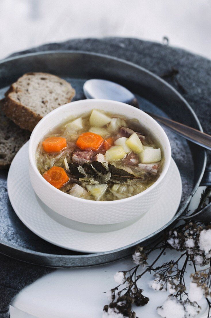 Kapusniak (traditional cabbage soup from Poland)