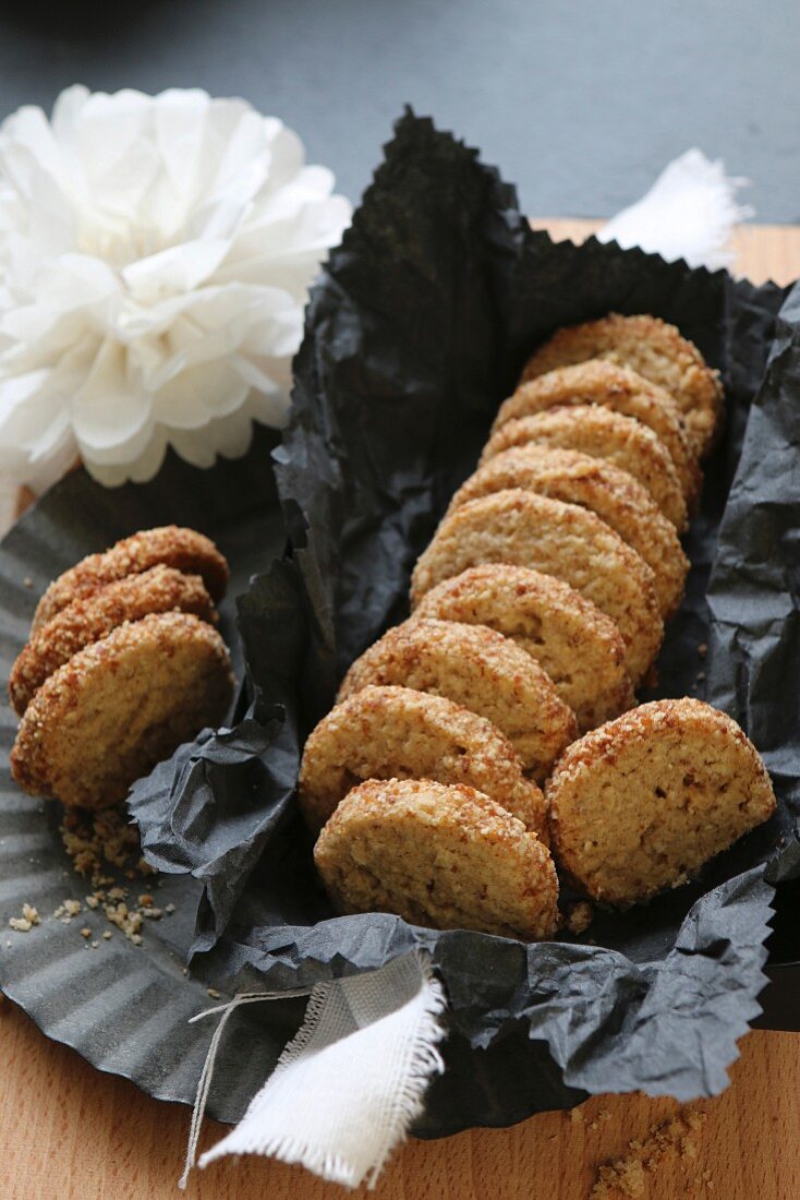 Gluten-free buckwheat biscuits with cardamom and coconut flower sugar