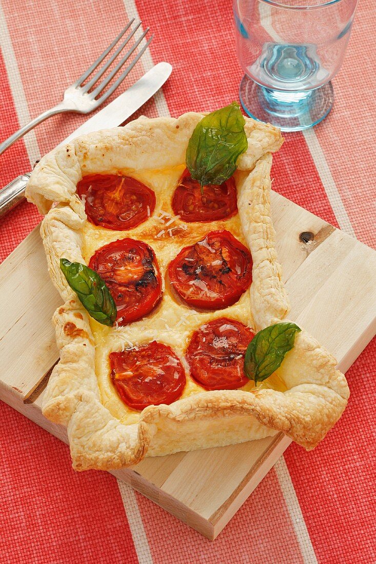 Tomato and ricotta tart