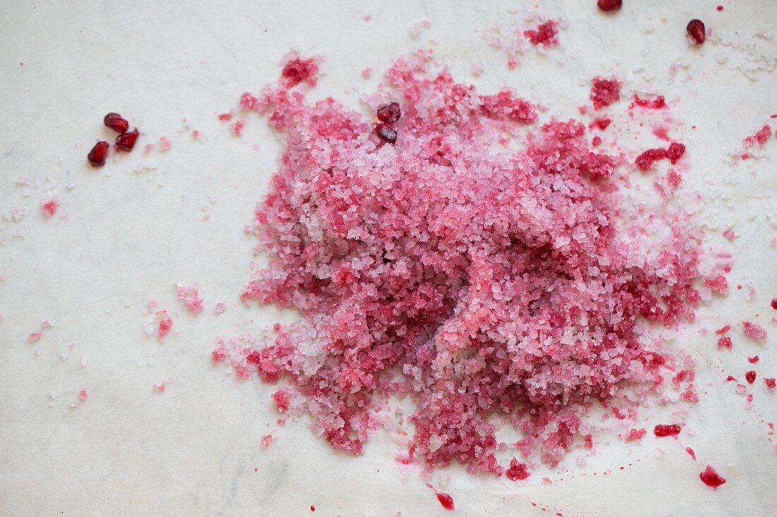 Pink pomegranate salt