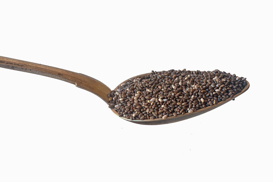 A spoonful of chia seeds