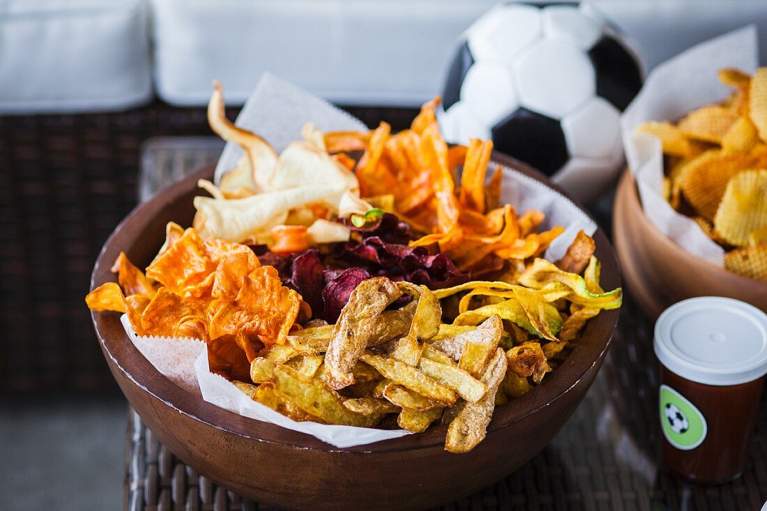 Homemade vegetable chips