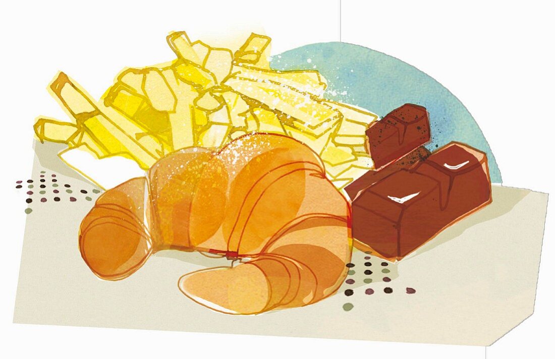 An illustration of hydrogenated fats