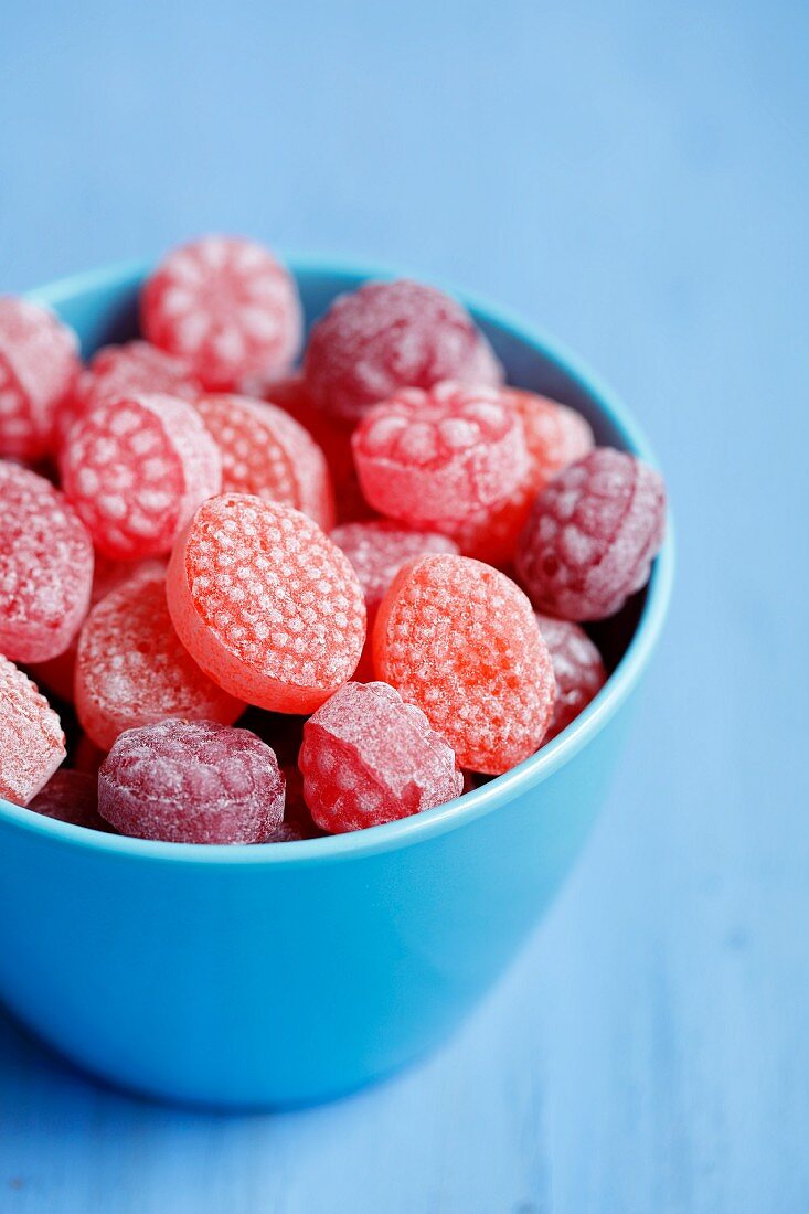 Raspberry and strawberry sweets