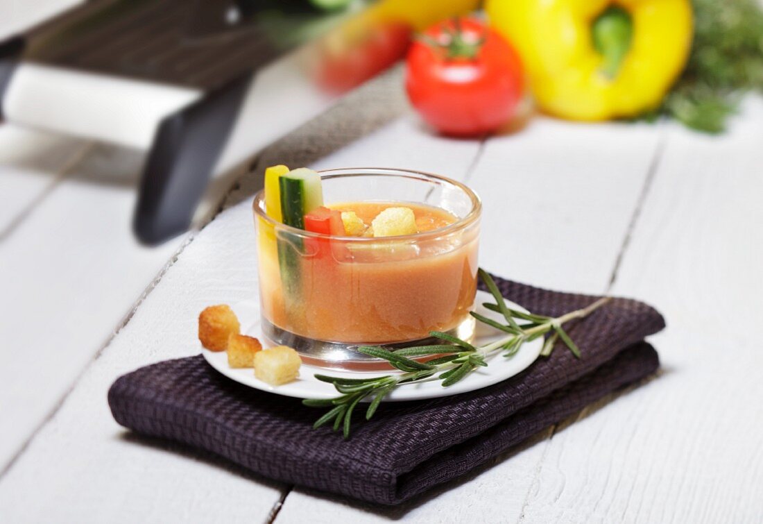 Gazpacho with croutons