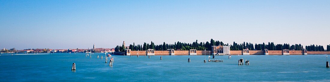 The cemetery island San Michele near Venice, Italy